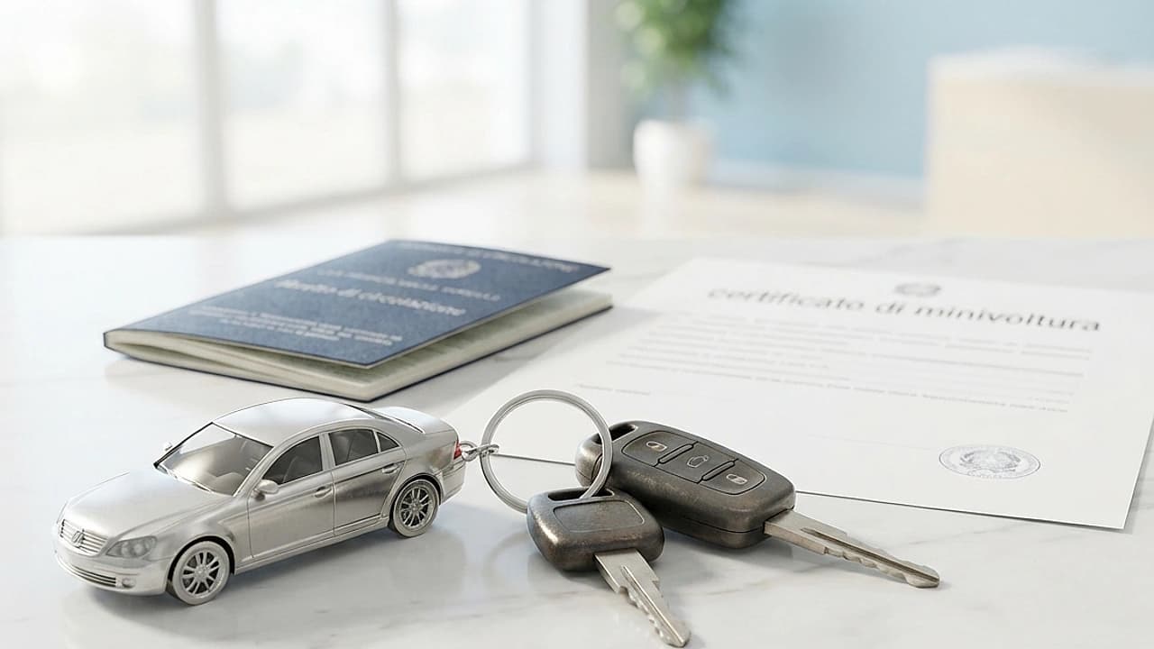 Auto usata consegnata a concessionario con certificato di minivoltura e libretto: minivoltura concessionario 2026